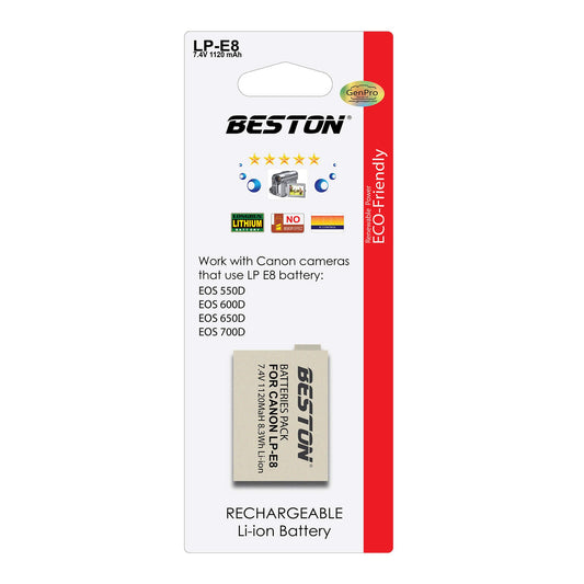 BESTON LP-E8 Battery for Canon