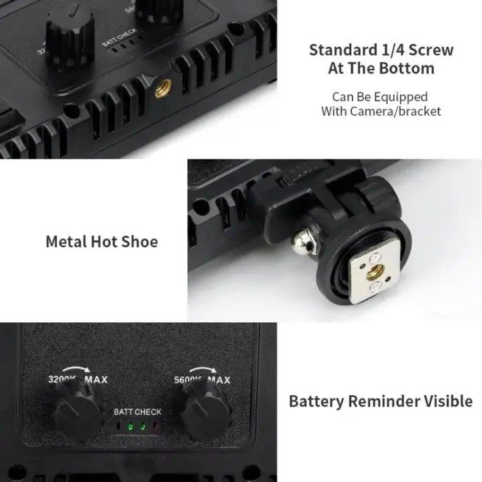 FX Studio 50W RGB LED Panel with Dual Battery Kit & Charger LED800RGB