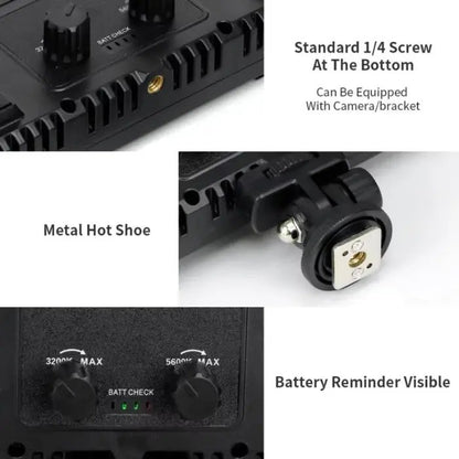 FX Studio 50W RGB LED Panel with Dual Battery Kit & Charger LED800RGB