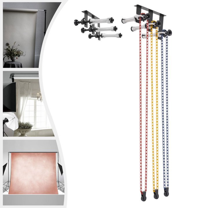 Generic Backdrop Wall Mount 3 Roller Support System