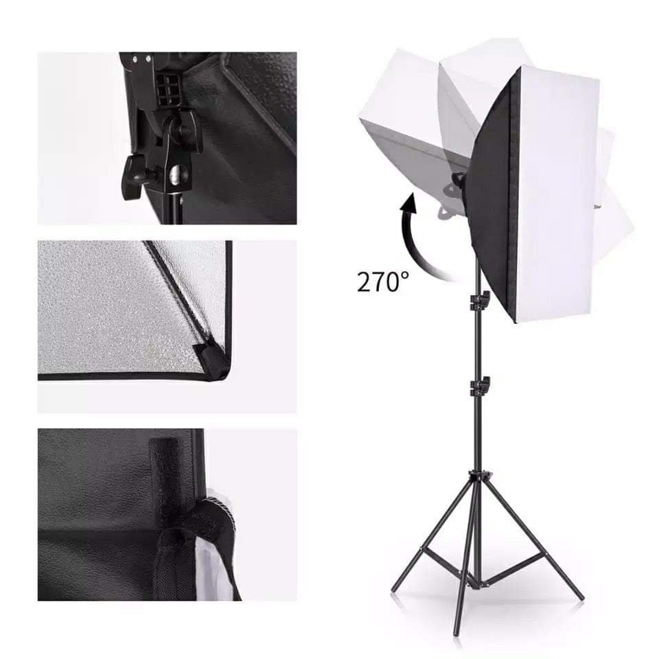 General Kit2pc With Soft Box Led 2x100w