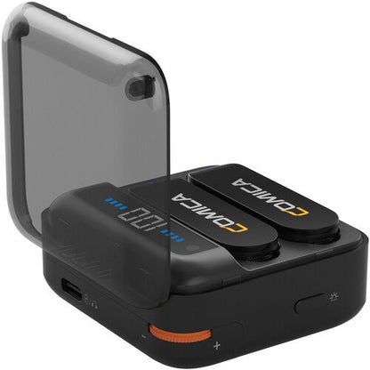 Comica Audio Vimo S MI 2-Person Wireless Microphone System with Lightning Connector for iOS Devices (Black, 2.4 GHz)