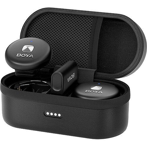 BOYA OMIC-U 2-Person Wireless Microphone System with USB-C Connector for Mobile Devices (Black)