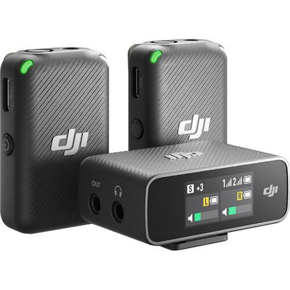 DJI Mic Version 1/2-Person Compact Digital Wireless Microphone System/Recorder for Camera & Smartphone (2.4 GHz)