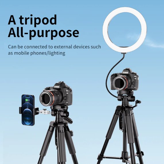 FX Studio T188 Professional Tripod – 188cm Heavy-Duty 5-Section Stand