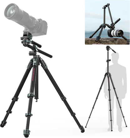 ULANZI JJ06 GlideGo Carbon Fiber Video Tripod