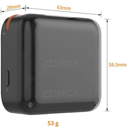Comica Audio Vimo S MI 2-Person Wireless Microphone System with Lightning Connector for iOS Devices (Black, 2.4 GHz)