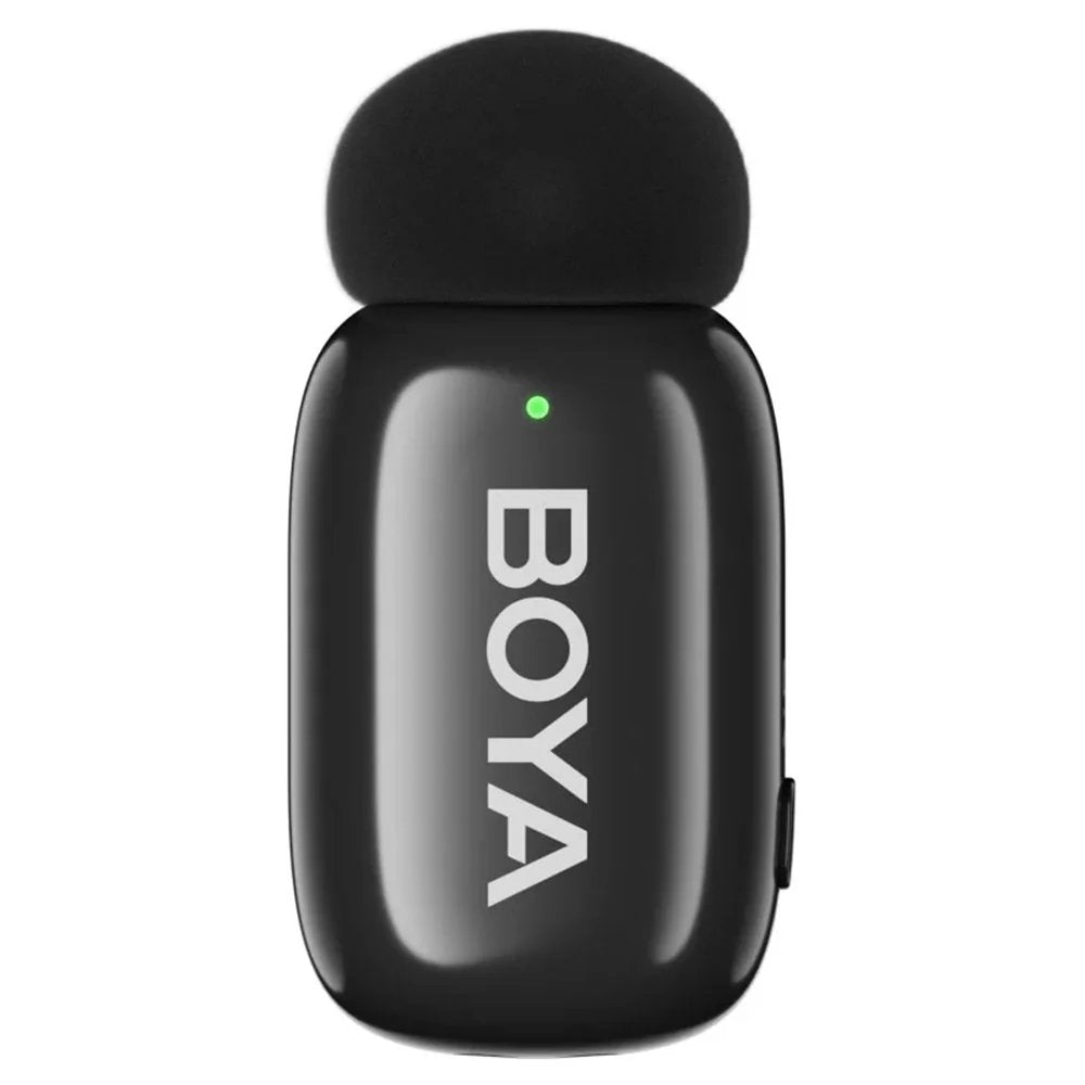 BOYA Mini-14 Tiny Wireless Microphone System 2-Person With USB-C Connector For Android/iOS Devices (2.4 GHz, Black)