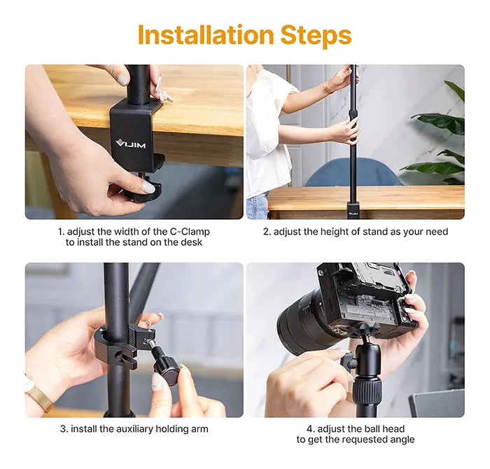 Ulanzi VJIM LS02 Camera Desk Mount with Extension Arm