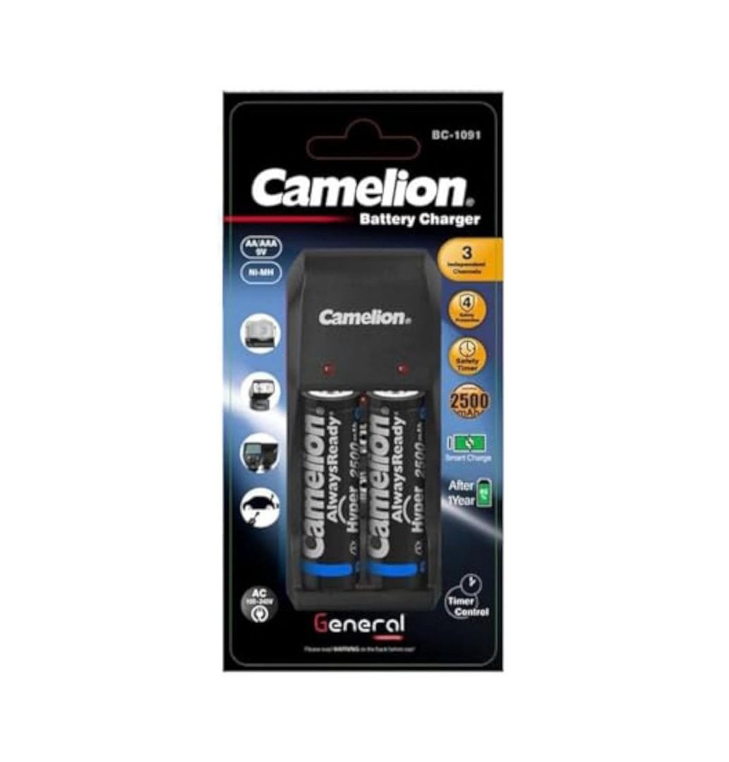 Camelion Charger 2500 + 2PC AA BC-1091