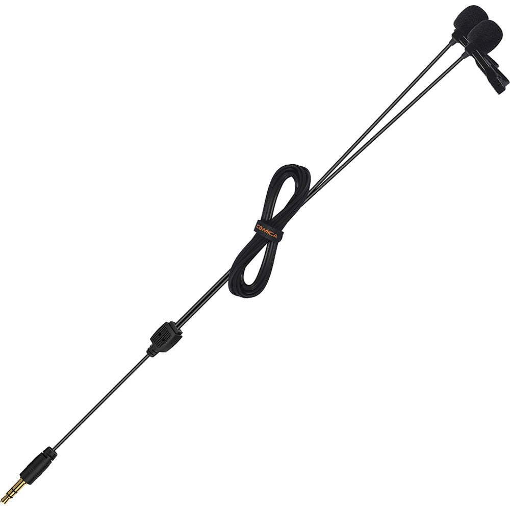 Comica Audio CVM-D02 Dual Omnidirectional Lavalier Microphones