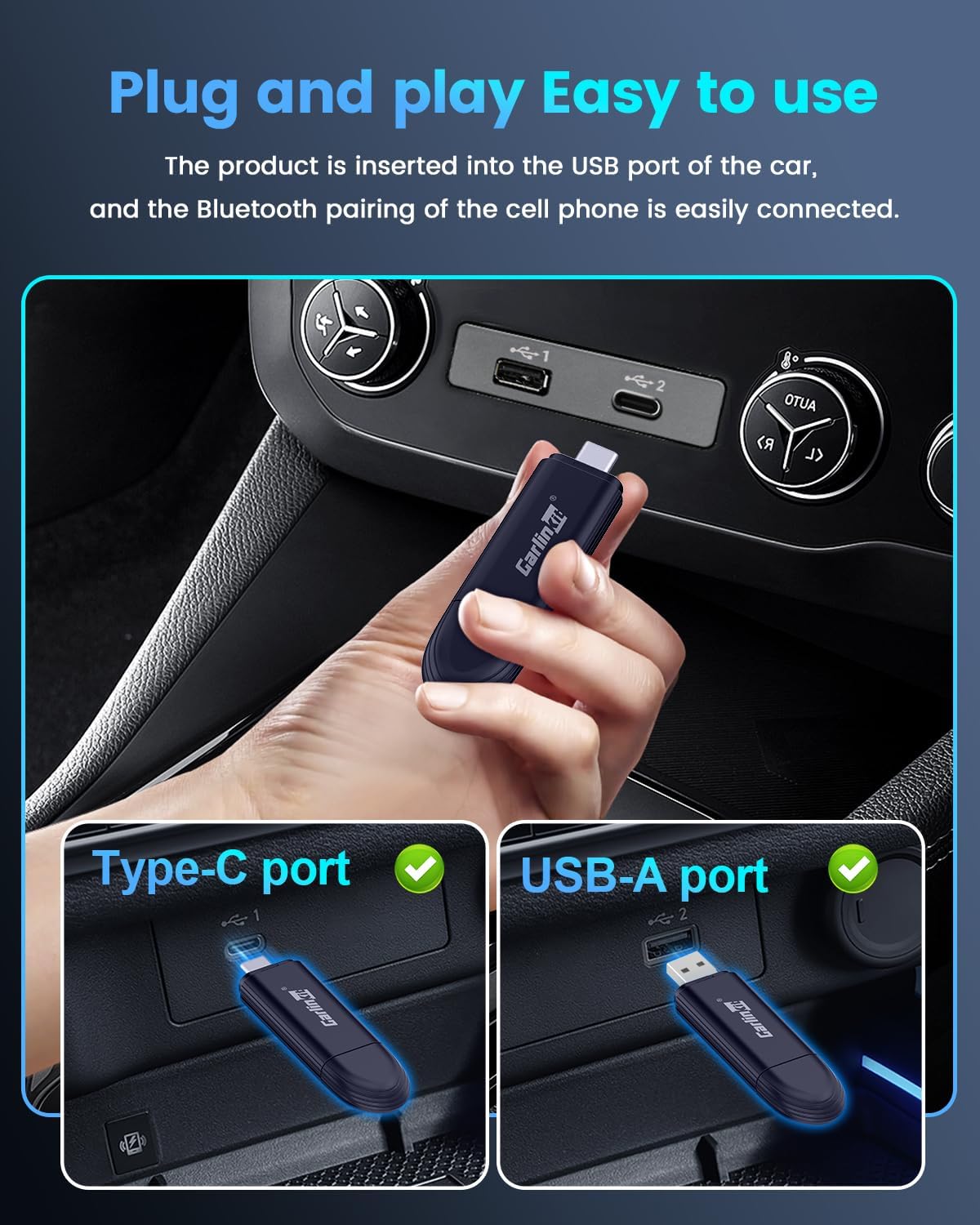 Carlinkit Mini SE Pro Wireless CarPlay Adapter