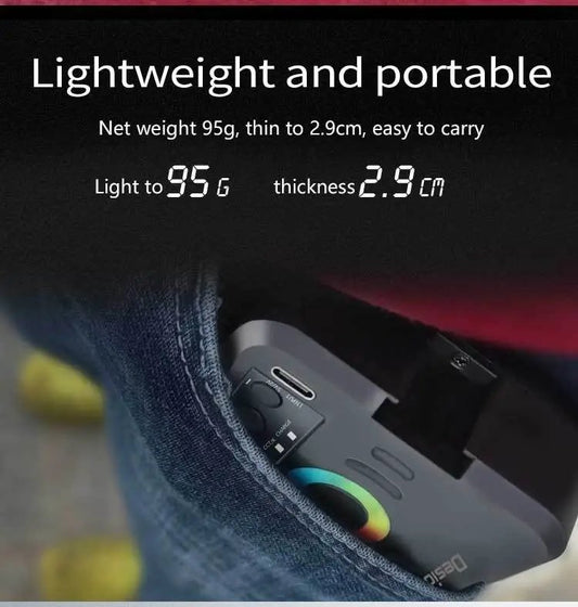 Desiontal W70 RGB Led Video Light Mini On-Camera SLR Light 36000 Full Color Lighting Lamp