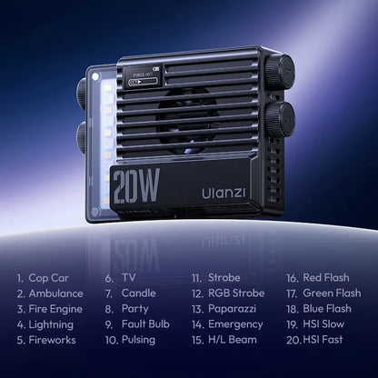 Ulanzi LE20 (20W) Pocket RGB Video Light
