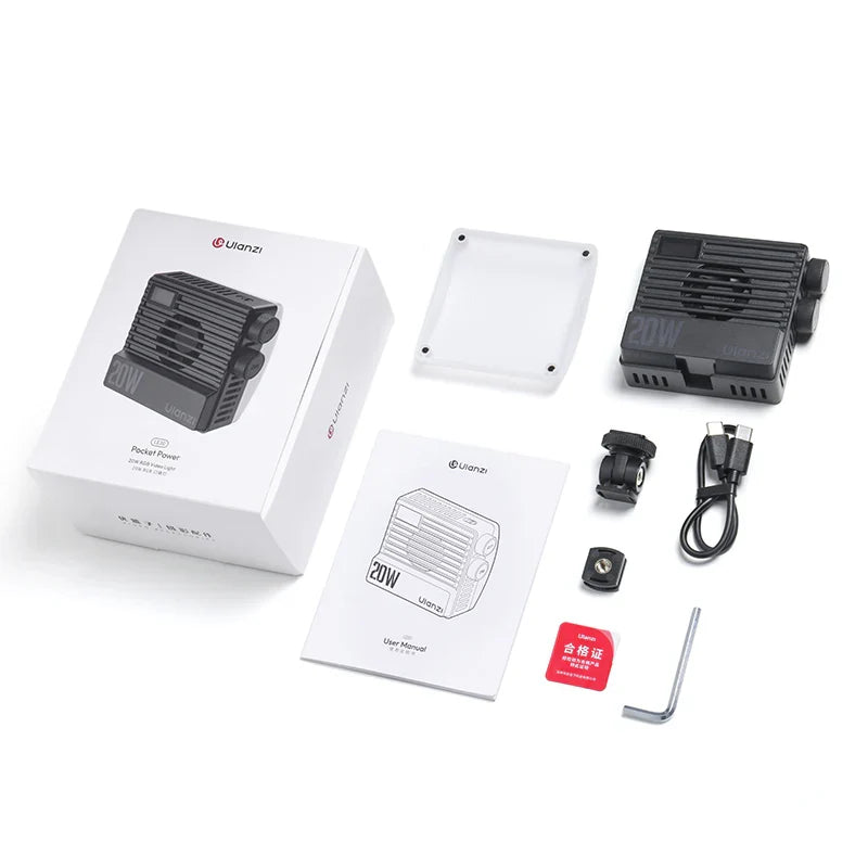 Ulanzi LE20 (20W) Pocket RGB Video Light