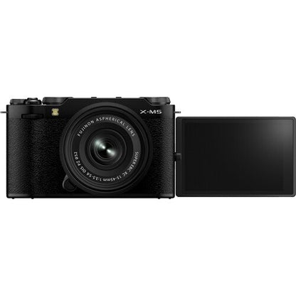 FUJIFILM X-M5 Black Mirrorless Camera with XC 15-45mm Lens 26.1MP 6.2K Video