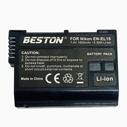 Beston EN-EL15 Battery for Nikon 1800mAh