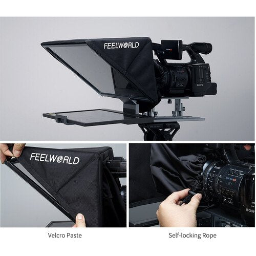 FeelWorld TP16 Folding Teleprompter with Remote Control for Tablets