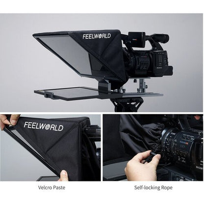 FeelWorld TP16 Folding Teleprompter with Remote Control for Tablets