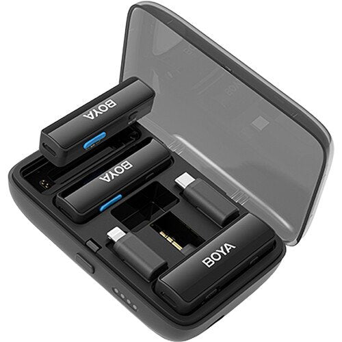 BOYA BOYALINK 2-2-Person All-in-One Wireless Microphone System with Interchangeable Connectors (2.4 GHz)