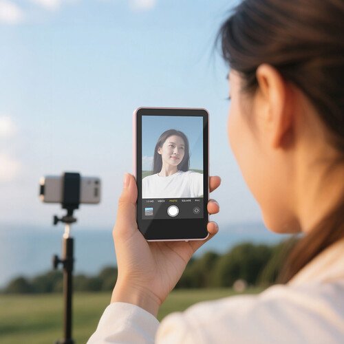 Synco XView M4 Selfie Monitor Screen for Phone Vlogging – Black