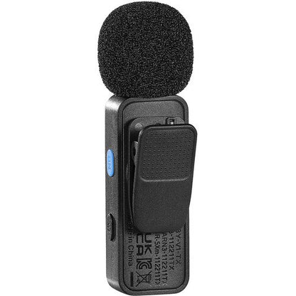 BOYA BY-V1 (SOLO) Ultracompact Wireless Microphone System with Lightning Connector for iOS Devices (2.4 GHz – Black)