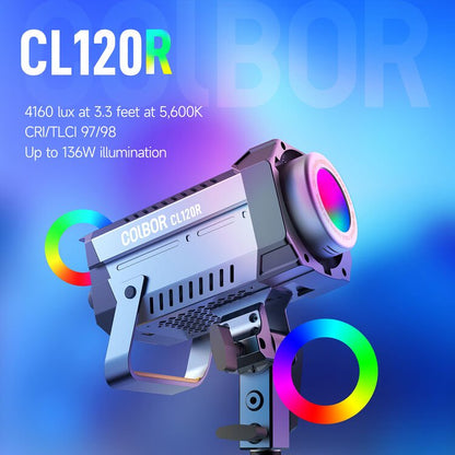 COLBOR CL120R Lite 120W RGB COB LED Video Light
