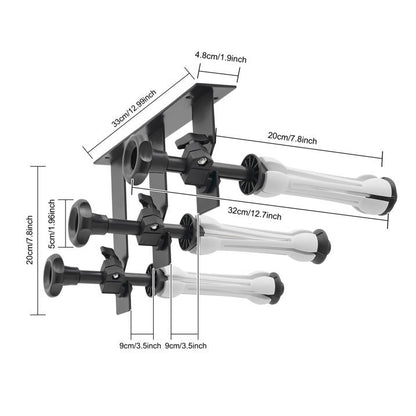 Generic Backdrop Wall Mount 3 Roller Support System
