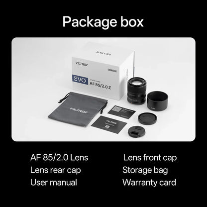 Viltrox AF 85mm F2.0 EVO Full- Frame Lens for Nikon Z-Mount