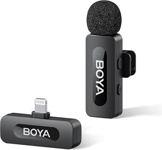 BOYA 2.4G wireless lavalier microphone (1TX+1RX) ,with 100 m distance