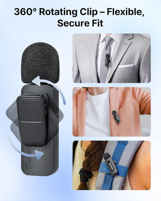 BOYA 2.4G wireless mic kit for IOS + Charging Case ( BY-V3 )