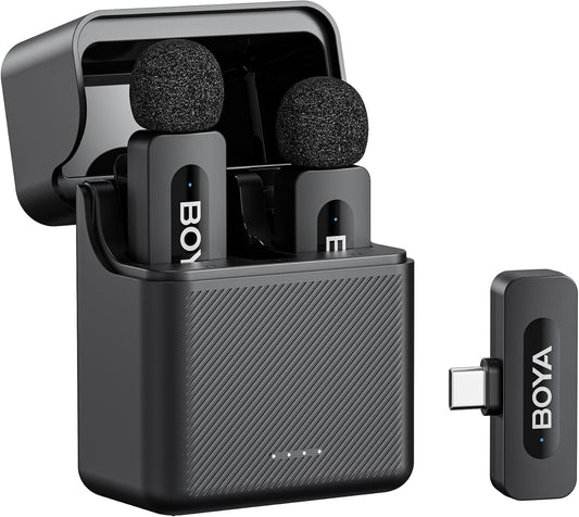BOYA 2.4G wireless mic kit for TYPE C + Charging Case ( BY-V30 )