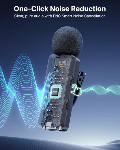 BOYA 2.4G wireless mic kit for TYPE C + Charging Case ( BY-V30 )