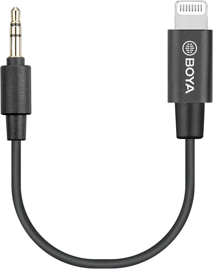 BOYA 3.5mm TRS (Male) to Lightning (Male) Audio Adapter - K1