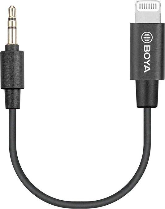 BOYA 3.5mm TRS (Male) to Lightning (Male) Audio Adapter - K1