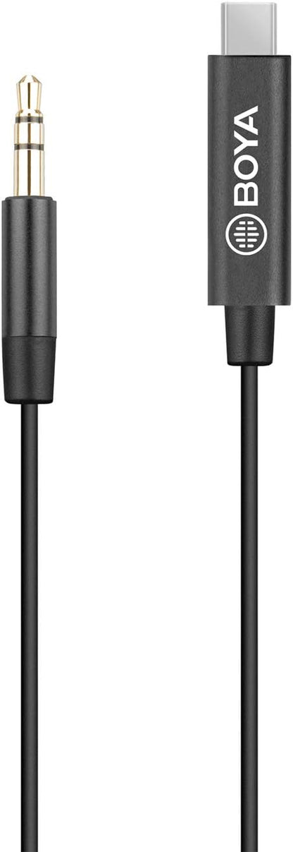 BOYA 3.5mm TRS (Male) to Type-C (Male) Audio Adapter - K2