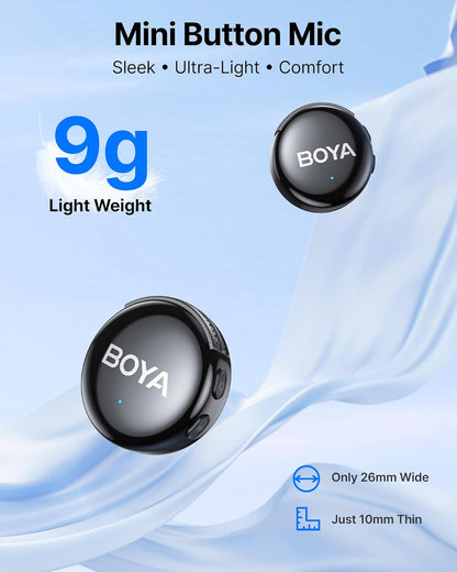 BOYA BOYALINK 3-01 Mic kit 24 Bit 1to2 Type C/ios/3.5mm + Charging Case