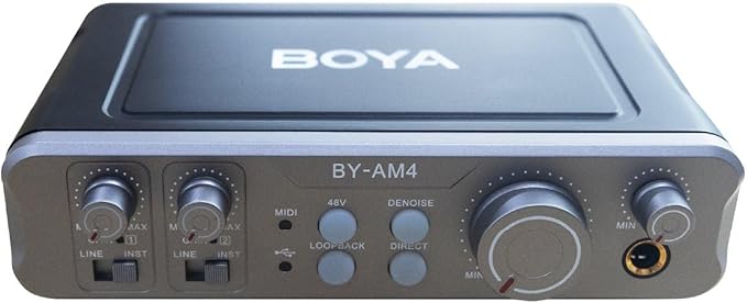BOYA BY-AM4 Dual-Channel Audio Interface