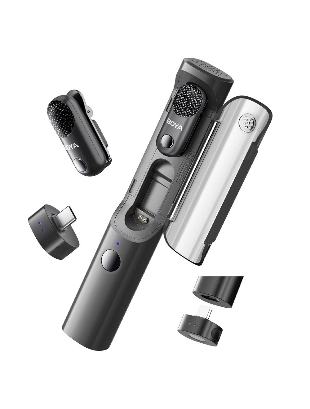 BOYA Magic-5 Mic kit 24 Bit (1to2) type C + Charging Case