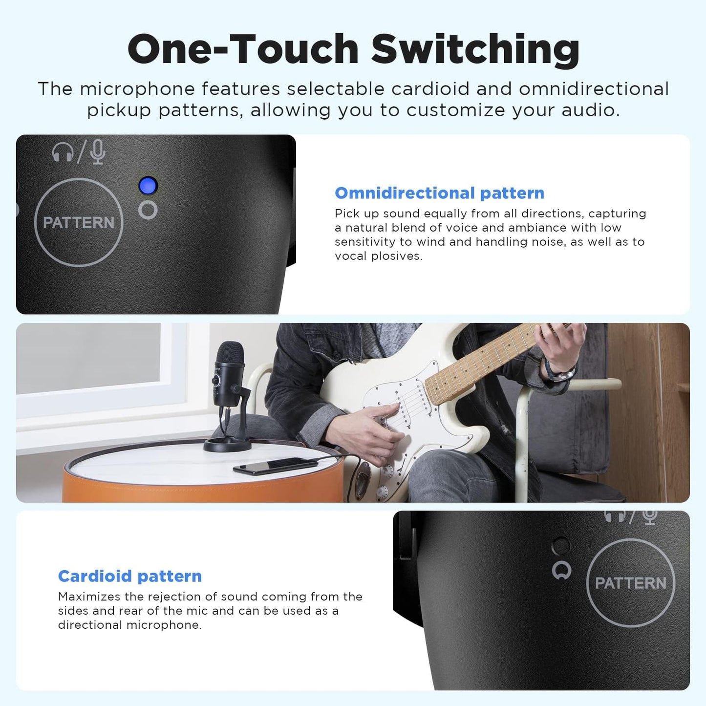 BOYA Mini cardioid USB microphone (with noise cancellation function)