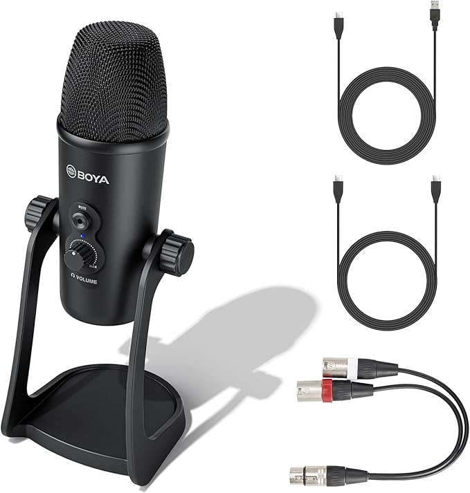 BOYA PM700 Pro XLR & USB microphone for PC & smartphone