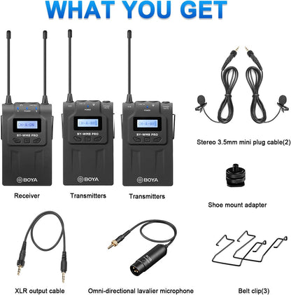 BOYA UHF Wireless mic (1TX + 1RX)