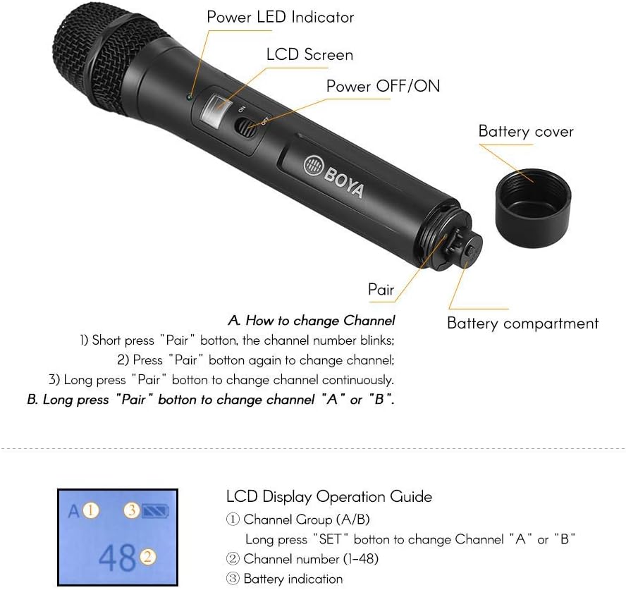BOYA UHF handheld microphone