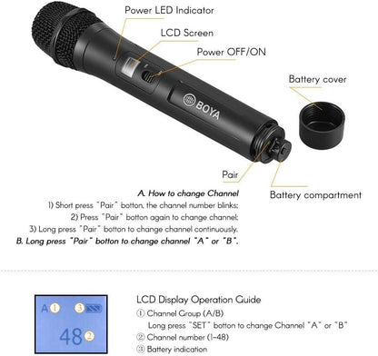 BOYA UHF handheld microphone