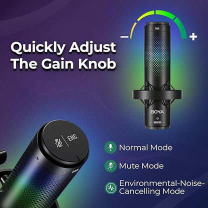 BOYA USB RGB desktop microphone