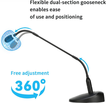 BOYA cardioid condenser gooseneck microphone (with XLR outout jack)