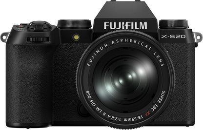 FUJIFILM X-S20 Mirrorless Camera with 18-55mm Lens (Black)