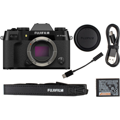 FUJIFILM X-T50 Mirrorless Camera (Black)