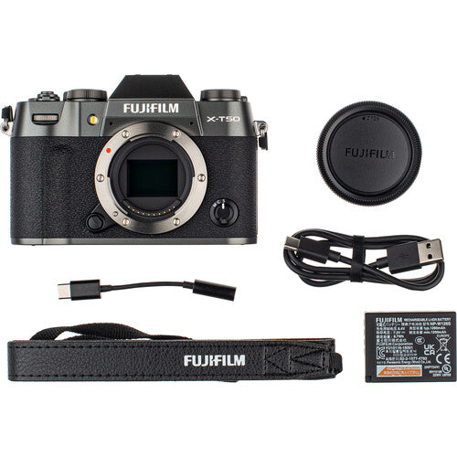 FUJIFILM X-T50 Mirrorless Camera (Charcoal Silver)