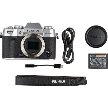 FUJIFILM X-T50 Mirrorless Camera (Silver)
